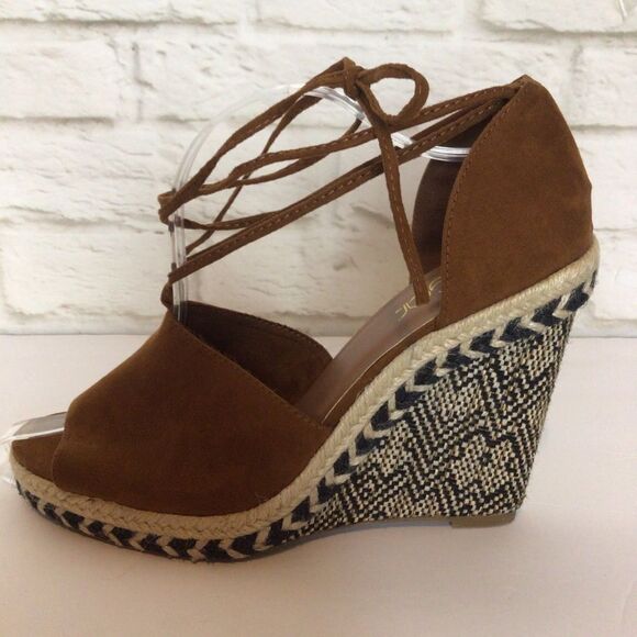 Bohemian Western Aztec Wedge Espadrille Size 9.5 - Picture 3 of 8